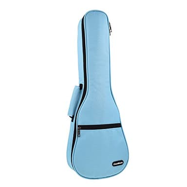 CLOUDMUSIC Ukulele Case Gig Bag Padded Backpack For Soprano 21" Inch(Soprano, Sky Blue) - Image 1