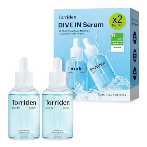 Torriden DIVE IN Hyaluronic Acid Serum 50ml(1.69 fl.oz.) * 2 (Pack of 2) | Deep Hydration to Get Glow Skin | Hyaluronic Acid, Panthenol, Allantoin | Korean Facial Serum - Image 1