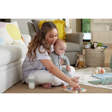 NUK Perfect Match Silicone Pacifier, 4 Pack, for Ages 0-6m, Green & White - Image 6