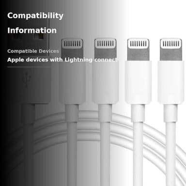 4Pack [Apple MFi Certified] Charger Lightning to USB Charging Cable Cord Compatible iPhone 14/13/12/11 Pro/11/XS MAX/XR/8/7/6s Plus,iPad Pro/Air/Mini,iPod Touch - Image 3