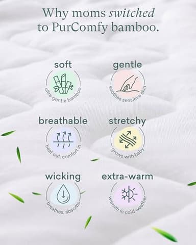 PurComfy Quilted Supersoft Sleep Sack, 2.5 TOG Premium Bamboo Viscose Warm Baby Sleeping Bag, 2-Way Zipper 3-6 Months (Dolphin) - Image 7
