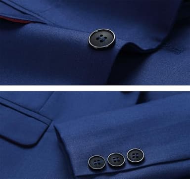 Boys Suit Slim Fit 5 Pieces Teens Blue Formal Wedding Suits for Boys Dress Clothes Set Size 12 - Image 6