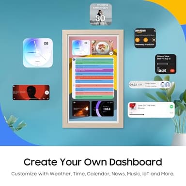 ApoloSign Digital Calendar: Electronic Calendar, Smart Touchscreen Interactive Display for Chore Chart, Family Schedules Planner, Supports All Apps via Google Play (Yellow, 21.5-inch) - Image 3