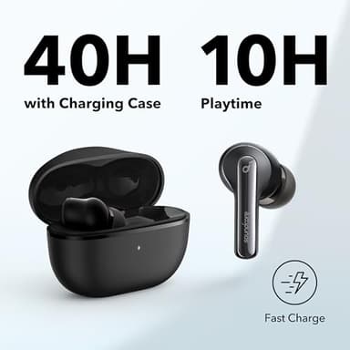 Soundcore Life P3i Hybrid Active Noise Cancelling Bluetooth Wireless Earbuds Black - Image 7