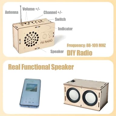 STEM Toys for Ages 8-13 Stocking Stuffers Teen Birthday Gifts for 9 10 11 12 14 15 16+ Year Old Boys Girls Kids Science Engineering Kit Circuit DIY Electronics Projects Building Your Own Speaker Radio - Image 5