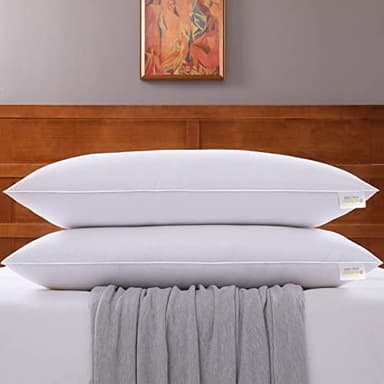 Mr.Ye Bed Pillows for Sleeping King Size 2 Pack Premium Luxury Hotel Quality Soft Pillows Down Alternative Filling for Back, Stomach or Side Sleepers, White - Image 5