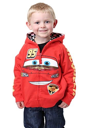 Disney Little Boys' Toddler Cars '95 Hoodie, Red, 4T - Image 1
