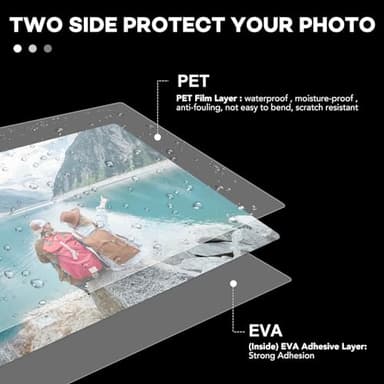 600 Pack Laminating Sheets, 3 Mil, 9 x 11.5 Inches Thermal Laminating Pouches Lamination Sheet Paper for Laminator, Clear, Letter Size, Office and School Supplies - Image 3