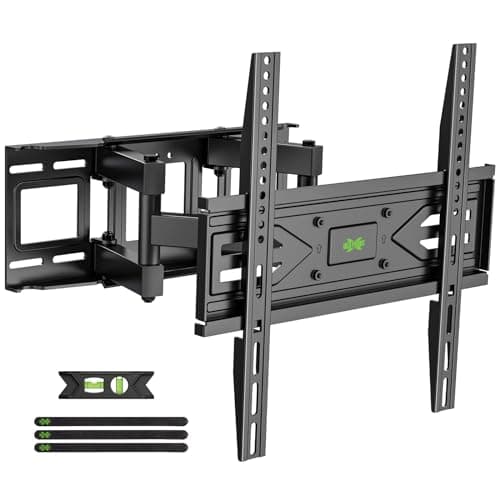 USX MOUNT Full Motion TV Wall Mount for Most 32-70 inch TVs up to 99 lbs, Wall Mount Bracket with Dual Articulating Arms, Swivel, Tilt, Max VESA 400x400mm, TV Mount Fits 12”/16” Wood Studs - Image 1