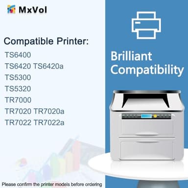 260XL 261XL Replacement for Canon Ink 260 and 261 Ink Cartridges PG-260 XL CL-261 XL for Canon Pixma TS6420a TS6420 TS6400 TR7020a TR7020 TR7000 TS5300 TS5320 Printer Ink Cartridge (1 Black,1 Color) - Image 3