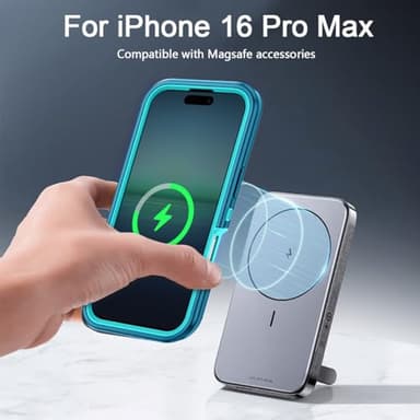 I-HONVA for iPhone 16 Pro Max Case [Compatible with MagSafe] Shockproof 3-Layer Full Body Protection [Without Screen Protector] Rugged Heavy Duty Cover Case for iPhone 16 Pro Max 6.9",Turquoise/Green - Image 7
