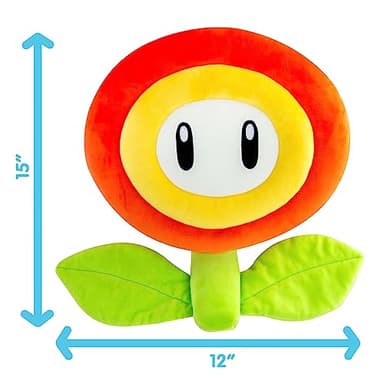 Club Mocchi-Mocchi- Nintendo Super Mario Plush - Fire Flower Plushie - Collectible Squishy Plushies - 15 Inch - Image 4