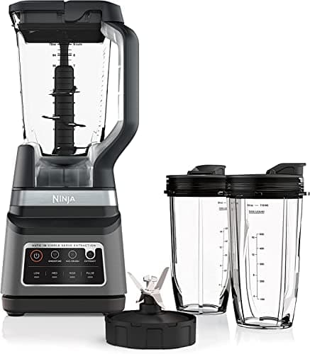 Ninja BN751 Professional Plus DUO Blender, 1400 Peak Watts, 3 Auto-IQ Programs for Smoothies, Frozen Drinks & Nutrient Extractions, 72-oz. Total Crushing Pitcher & (2) 24 oz. To-Go Cups, Black - Image 1