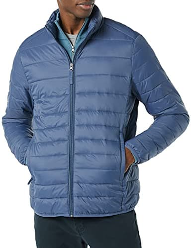 Amazon Essentials Men's Packable Lightweight Water-Resistant Puffer Jacket (Available in Big & Tall), Indigo, XX-Large - Image 1