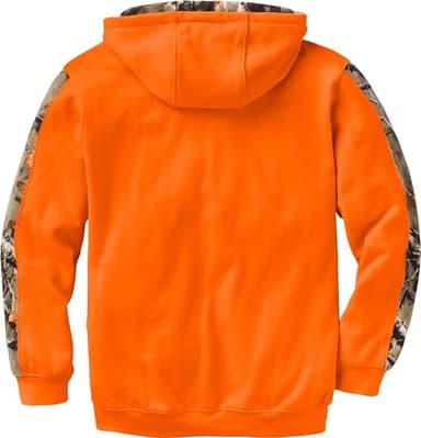 Legendary Whitetails Mens Camo Hoodie Pullover Sweatshirt Midweight V-Neck Design, Inferno, 3XT - Image 2