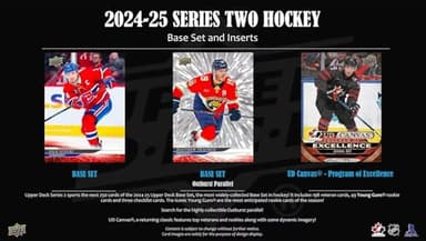 2024 2025 Upper Deck Hockey 2nd Series Blaster Box of Packs with Chance for Macklin Celebrini and Matvei Michkov Young Guns Rookie Cards and a Green Dazzlers Insert Card Plus - Image 6