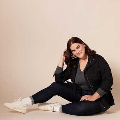 Amazon Essentials Women's Mid-Rise Stretchy Skinny Jeans - Discontinued Colors, Black Rinse, 2 - Image 8