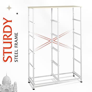 WLIVE Tall Dresser for Bedroom with 10 Drawers, Chest of Drawers, Dressers Bedroom Furniture, Storage Organizer Unit with Fabric Bins for Closet, Hallway, Living Room, Entryway, Light Grey - Image 8