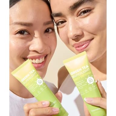 TONYMOLY Green Tea Korean Sunscreen SPF 50 – Non-Greasy Broad Spectrum Face Sunscreen with Niacinamide, Panthenol & Hyaluronic Acid, Travel Size 50ml - Image 8
