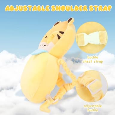 Baby Head Protection Backpack - Soft & Comfortable, Cute Cartoon Design, Cute-Tiger - Image 3