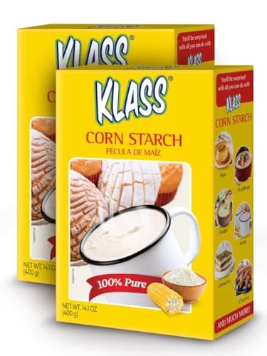 Klass Corn Starch 100% Pure 1.76 Pounds - 0% Calories 0% Total Fat & Sugar Free (28.2 Oz Pack of 2) - Image 1