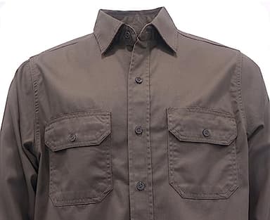 TICOMELA FR Shirts for Men Flame Resistant/Fire Retardant Shirt NFPA2112 7.5oz Gray Men's Welding Shirt - Image 5