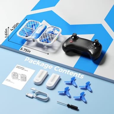 HOFMOC Mini Drone for Kids 8-15, Indoor Drones Gifts for Boys 8-12, Boys Toys Age 8-10, Beginner Drones with Propeller Protection, Throw to Go, Altitude Hold, 3D Flips and Headless Mode - Image 7