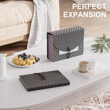 ThinkTex Accordion File Organizer, 12 - Pocket Expanding File Folders for Paper Receipts, Bills&Taxes Organizer, Portable Letter/A4 Size Document Holder for School, Office, Home with Colorful tabs - Image 4