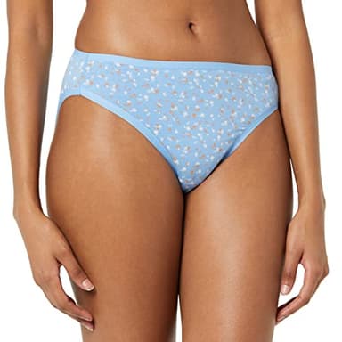 Amazon Essentials Women's Cotton High Leg Brief Underwear (Available in Plus Size), Breathable, Pack of 10, Multicolor/Ditsy Floral/Dots/Floral, Medium - Image 2