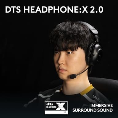 Logitech G PRO X 2 Lightspeed Wireless Gaming Headset: Wireless Gaming Headphones with Mic, 50mm Graphene Drivers, 2.02.0—7.1 Surround, Bluetooth/USB/3.5mm Aux, for PS4/PS5/PC/Nintendo Switch - Black - Image 6