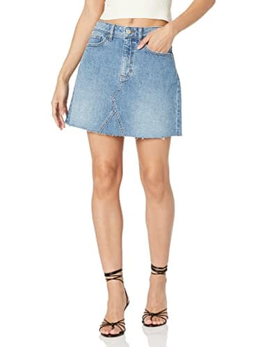 The Drop Women's Arhaan Denim Mini Skirt, Medium Indigo, XL - Image 1