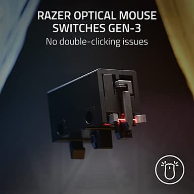 Razer DeathAdder V3 Wired Gaming Mouse: 59g Ultra Lightweight - Focus Pro 30K Optical Sensor - Fast Optical Switches Gen-3-8K Hz HyperPolling-6 Programmable Buttons -Ergonomic -Speedflex Cable- Black - Image 5