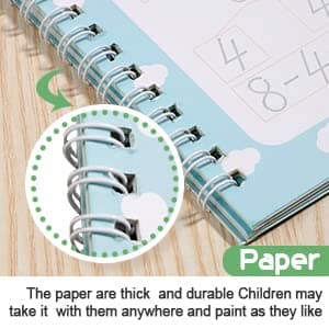 Magical Handwriting Workbooks Handwriting Practice Copybook, Handwriting Aid Magic Pen Reusable Copybook Grooves Template Design for Children Books Suitable for Children's Learning (6) - Image 8