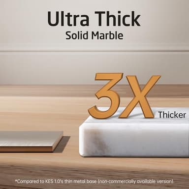 KES Standing Towel Racks for Bathroom 2-Tier, Floor Towel Rack Stand with Heavy Marble Base, Upgrade Steady Design, Pro-Grade 18/8 Stainless Steel Brushed Finish, BTH217-2 - Image 3