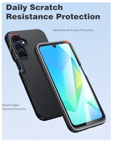 FNTCASE for Samsung Galaxy A16-5G Case: Phone Case with Built-in Screen Protector Protective Silicone Cell Phone Cover Rugged Shockproof Full Protection Slim Dual Layer Case - Image 4