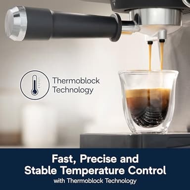 De’Longhi Classic Espresso Machine with Milk Frother, 15-Bar Pump & Temperature Control - Barista Coffee Maker Kit for Espresso, Latte, Cappuccino & Iced Coffee - Italian Stainless Steel Design - Image 3