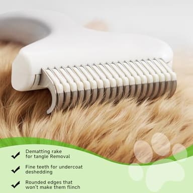 3-in-1 Pet Steam Brush Set for Dogs & Cats, Grooming Comb with Spray, Defur Tool, Water-Assisted Hair Removal, Spritz Brush, Multi-Purpose Kit, Undercoat Rake, Deshedding Brushes, Dematting Brush. - Image 9