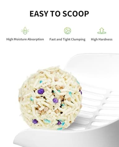 PETKIT Upgraded Clump+ Tofu Mixed Cat Litter, Water Flushable,Ultra Absorbent and Fast Drying, 100% Natural Ingredients Clumping Litter, Dust-Free Low Tracking Bentonite Litter (5.2lb×3bags) - Image 4