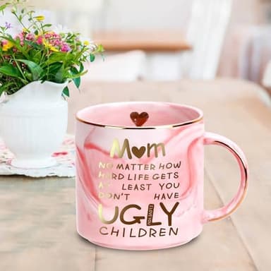 Christmas Gifts for Mom: 12oz Coffee Mug for Mother from Daughter Son Unique Christmas Stocking Stuffers for Mama Wife from Husband Funny Birthday Valentines Mothers Day Gifts for Mom Stepmother Women - Image 4