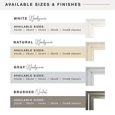 MCS Ezra 22.66x28.66 Large Wall Mirror, Brushed Nickel & Beveled Detail Mirror, Vertical & Horizontal Wall Hanging Mirror for Bathroom, Bedroom & Livingroom - Image 5