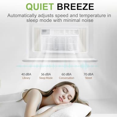 ACHAZEL WiFi Enabled 8,000 BTU Window Air Conditioner, Smart Window AC Unit with Remote and Washable Filter, Energy Saving AC for Home, Bedroom, Cools up to 350 Sq. Ft - Image 4