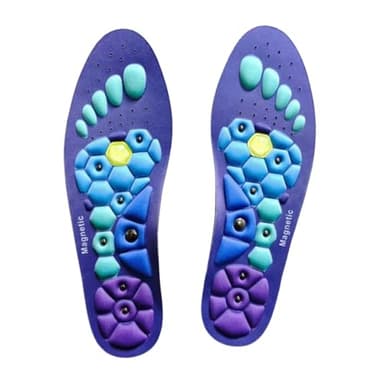 Magnetic Insoles for Enhancing Comfort and Support, Foot Massage Insoles with Acupressure, Pressure Point Insoles That Promote Blood Circulation (Blue, M/8-11) - Image 1