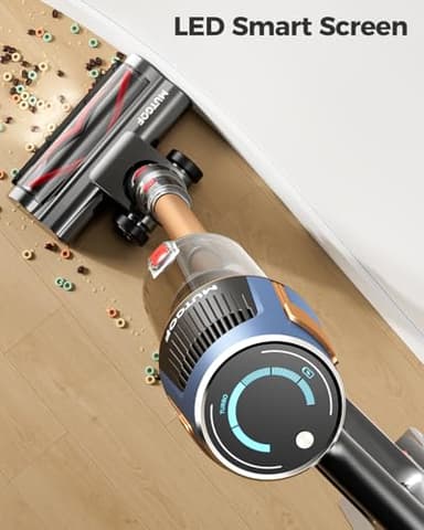 Cordless Vacuum Cleaner, 30Kpa Vacuum Cleaners for Home, Max 50Mins Runtime, Anti-Tangle Stick Vacuum, LED Screen, 1.5L Dust Cup, Rechargeable Lightweight Vacuum for Hardwood Floor, Carpets, Pet Hair - Image 3