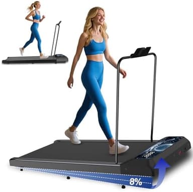 Walking with Incline Pad and Handle Bar, 3 in 1 Mini Walking Machine, 2.5HP Low Noise Treadmill for Home with Remote Control, Treadmill with Handle Bar, Running Pad with Remote Control - Image 2