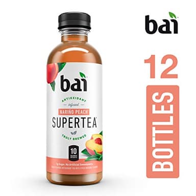 Bai Iced Tea, Narino Peach, Antioxidant Infused Supertea, Crafted with Real Tea (Black Tea, White Tea), 18 Fluid Ounce Bottles, 12 count - Image 7
