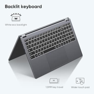 AE86 15.6" 2-in-1 Laptop | 16GB DDR4 RAM 512GB Storage | AMD Ryzen 3 3200U (up to 3.5GHz) | AMD Radeon Vega 3 | FHD Touchscreen | Wi-Fi 5 | BT5.1 | RJ45 | Backlit Keyboard (Upgraded) - Image 7