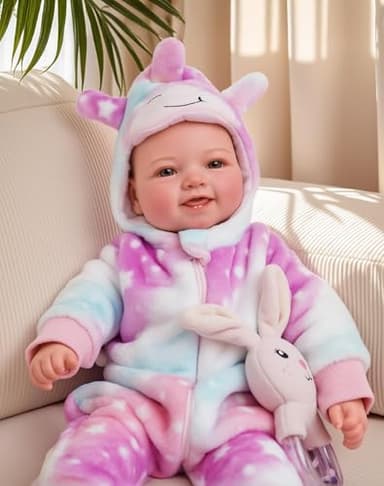 BABESIDE Baby Dolls, 17inch Large Realistic Cute Soft Body Baby Doll Real Life Baby Dolls with Accessories for 3+ Year Old Girls Gifts, Pretend Play, Collection - Image 8