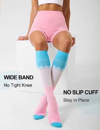 FITRELL 3 Pairs Compression Socks for Women and Men 20-30mmHg-Circulation Support Socks - Image 6