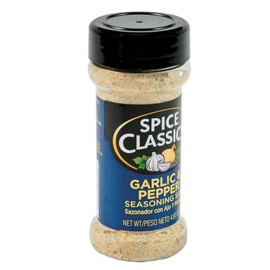 Spice Classics Garlic & Pepper Seasoning Salt, 4.87 oz (Pack of 12) - Image 1