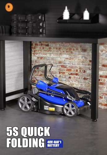 WILD BADGER POWER Lawn Mower 40V Brushless 18" Cordless, 5 Cutting Height Adjustments Electric Lawn Mower, Quickly Folding Within 5’s, 4.0AH Battery and Super Charger Included. - Image 6